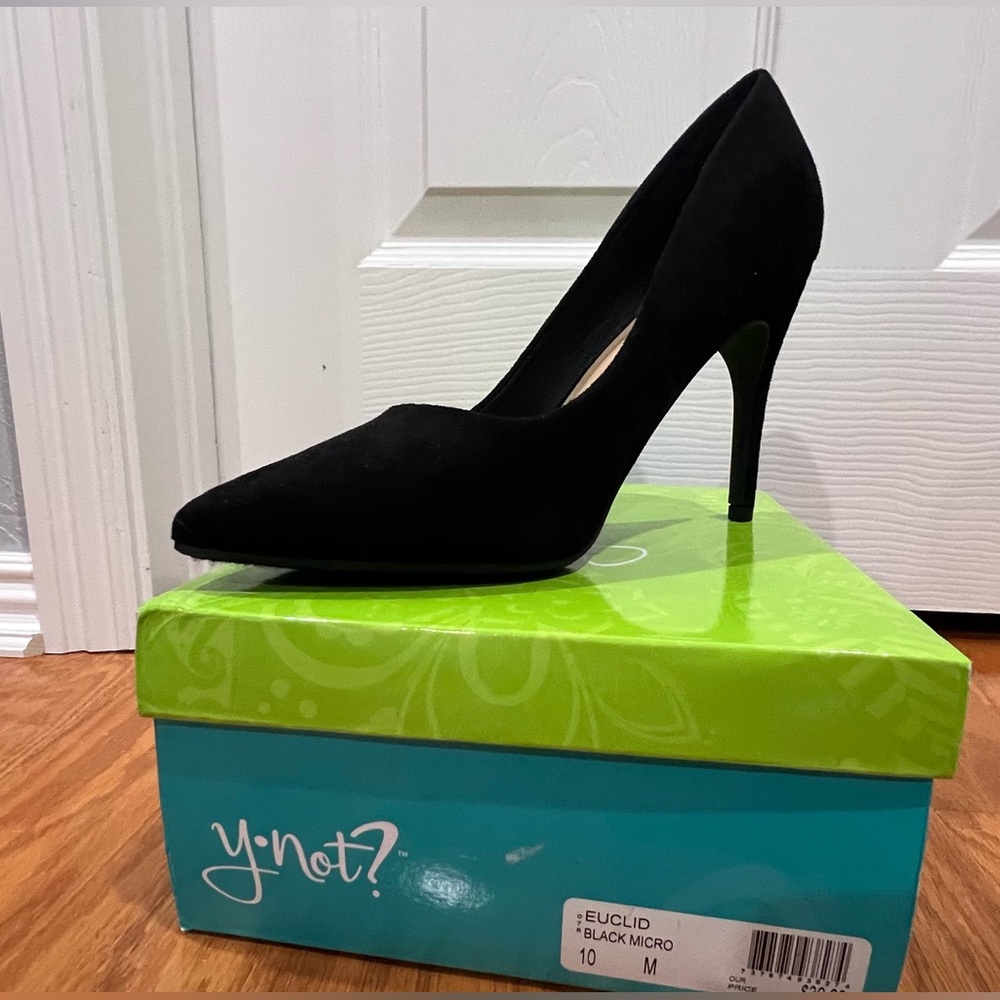 Y-Not Size 10 Black Pump
